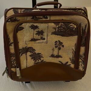 Brown and Tan Travel Bag